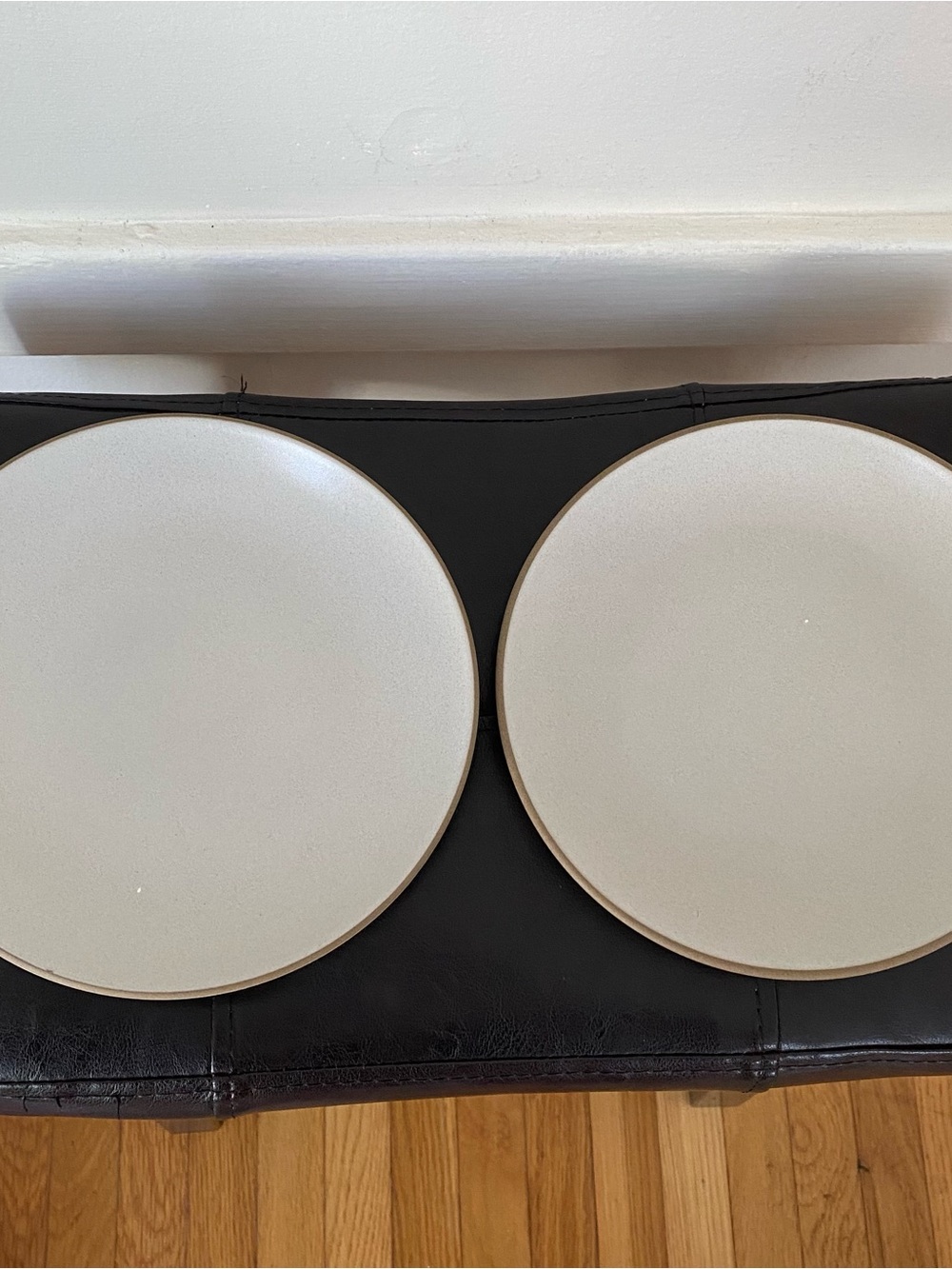 $92 Heath Ceramics Sand Color Coupe Salad Plate 8.25'' Diameter (set of 2)